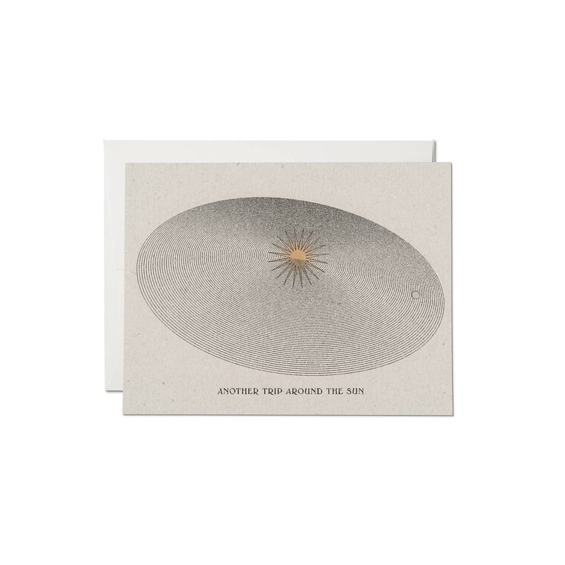 Around the Sun birthday greeting card