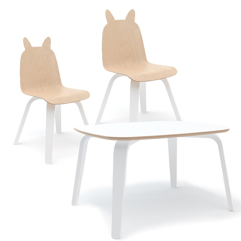 Rabbit Play Chairs + Table Set Birch