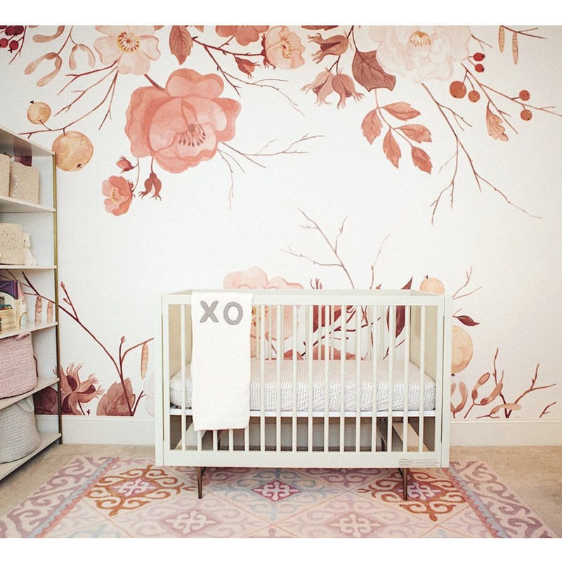 Marigold Mural Traditional Wallpaper