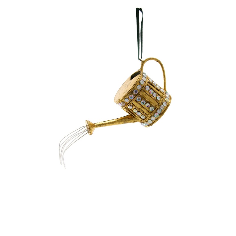 JEWELED WATERING CAN ornaments
