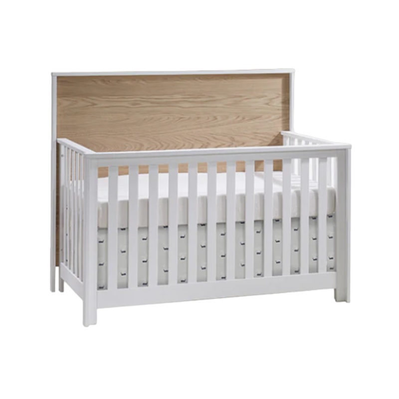 Nest Juvenile Vibe Convertible Crib White/brown bark
