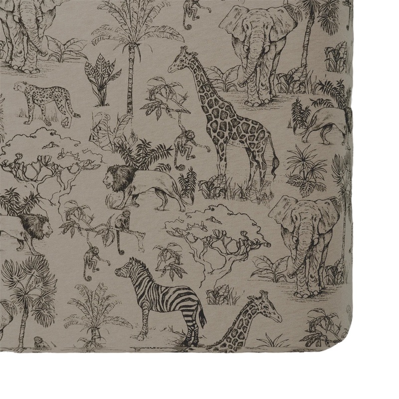 Oilo Vintage Safari Nursery Crib Sheet