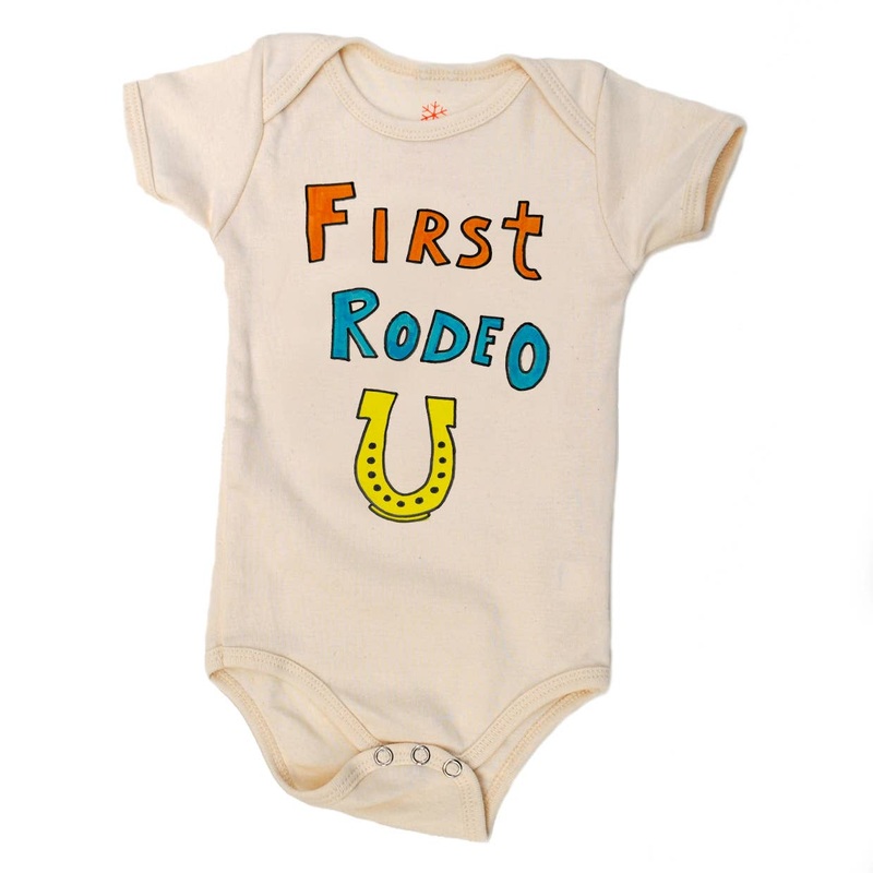 First Rodeo Organic Baby Onesie 3-6M