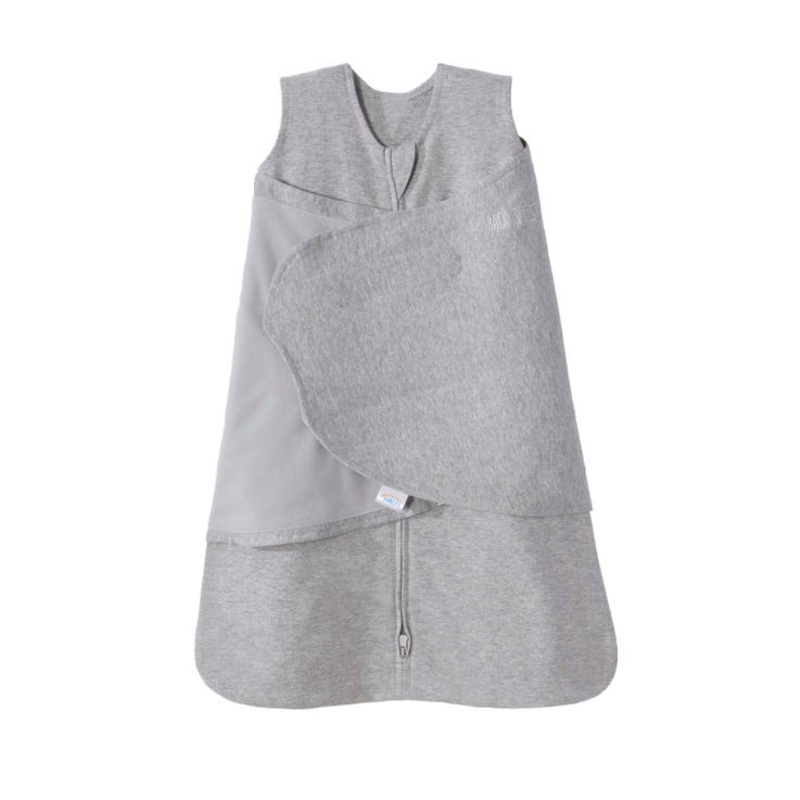 Halo Sleepsack Swaddle 100% Cotton – Heather Gray 1.5 Tog Newborn 6-12 lbs