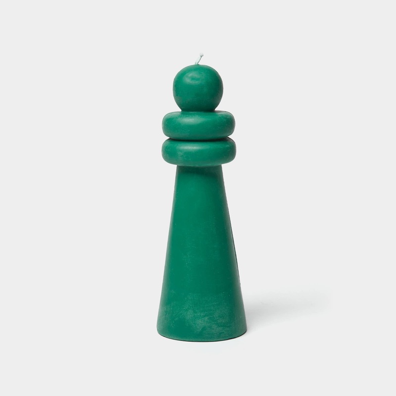 Spindle Candle Con – Green