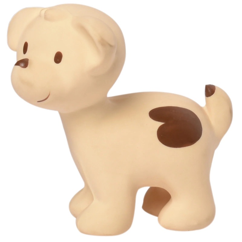 Tikiri Toys Puppy Organic Teether, Rattle & Bath Toy