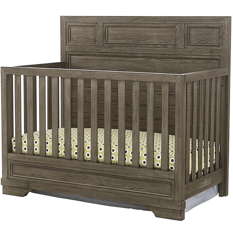 Westwood Baby Foundry Flat-Top Convertible Crib Brushed Pewter