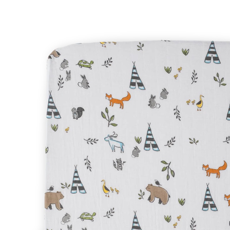 Cotton Muslin Crib Sheet – Forest Friends Forest Friends