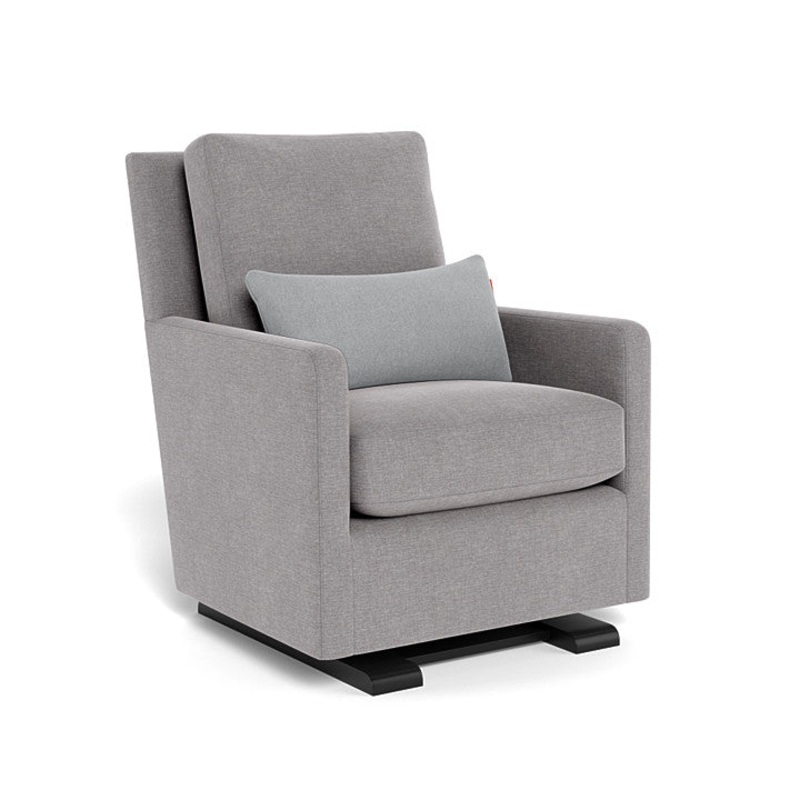 Monte Design Como Glider Pebble Grey Performance Weave Espresso