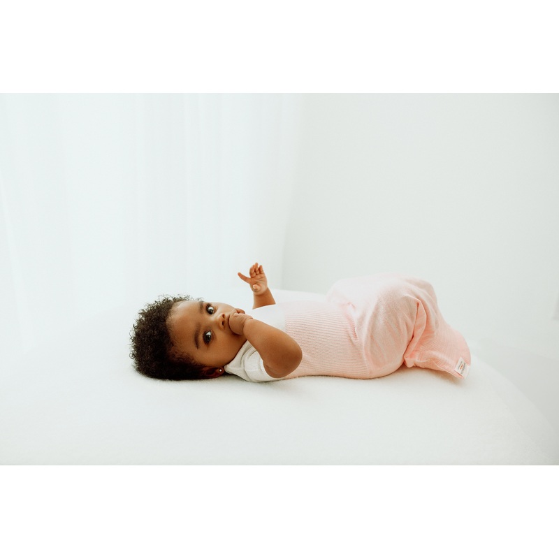 Swaddelini Pink Arms Out Short Sleeve Sleep Sack Arms Out Short Sleeve Small (12lbs – 18lbs)