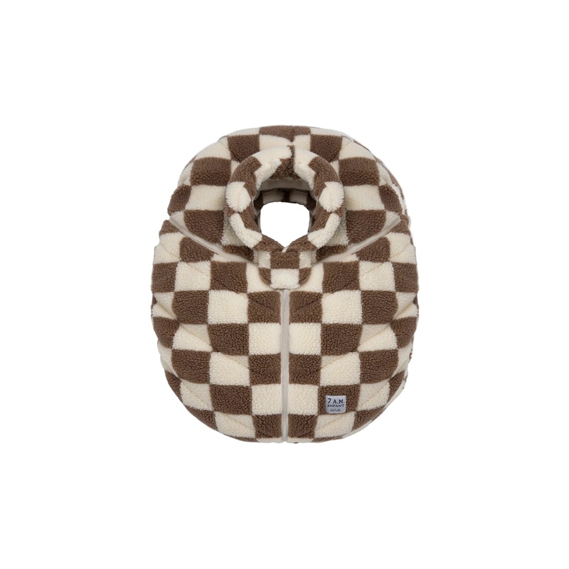 7 AM Enfant Car Seat Cocoon- Checker Berber