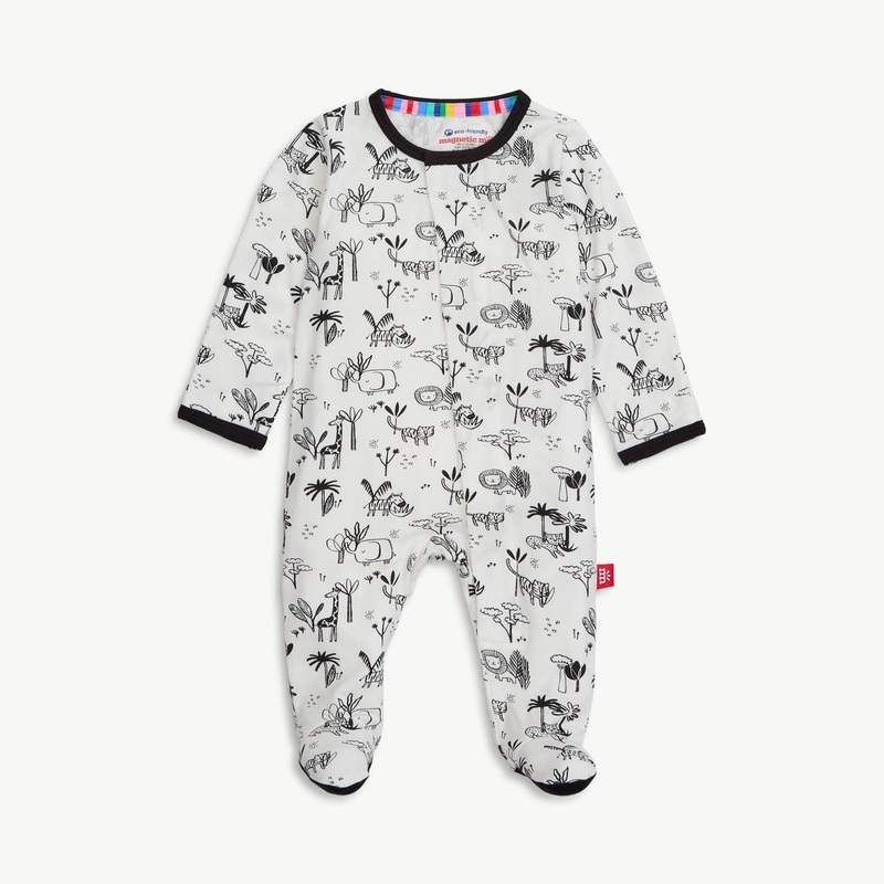 ANIMAL SAFARI MODAL MAGNETIC FOOTIE 101 0-3M