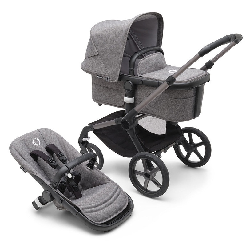 Bugaboo Fox 5 Stroller – Graphite Frame Grey Melange