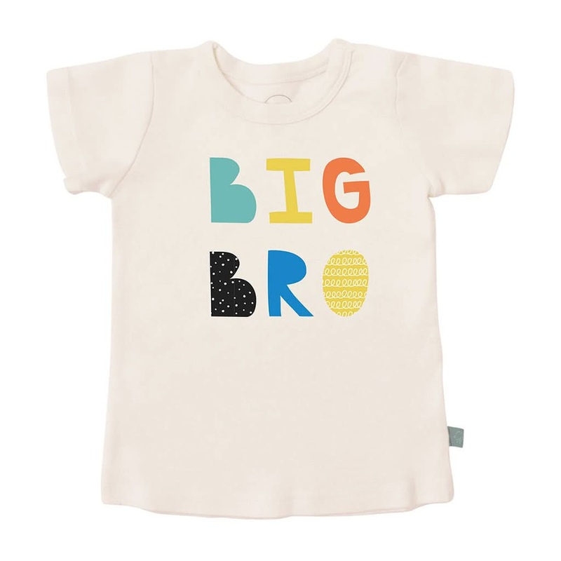 Finn & Emma Short Sleeve Graphic T-Shirt, Big Bro 12-24 Months