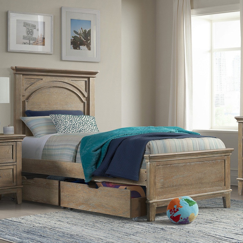 Westwood Leland Youth Complete Twin Bed In Sandwash