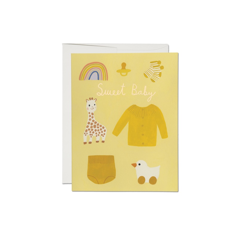Yellow Baby greeting card
