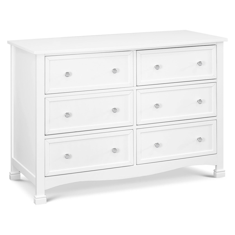 Kalani 6-Drawer Double Wide Dresser White