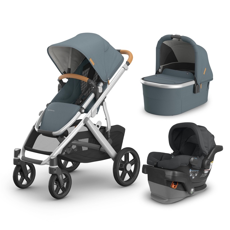 UPPAbaby Vista V3 From Birth Complete Travel System (Stroller + Mesa V2 Infant Car Seat + Bassinet V3) Callum Jake Callum