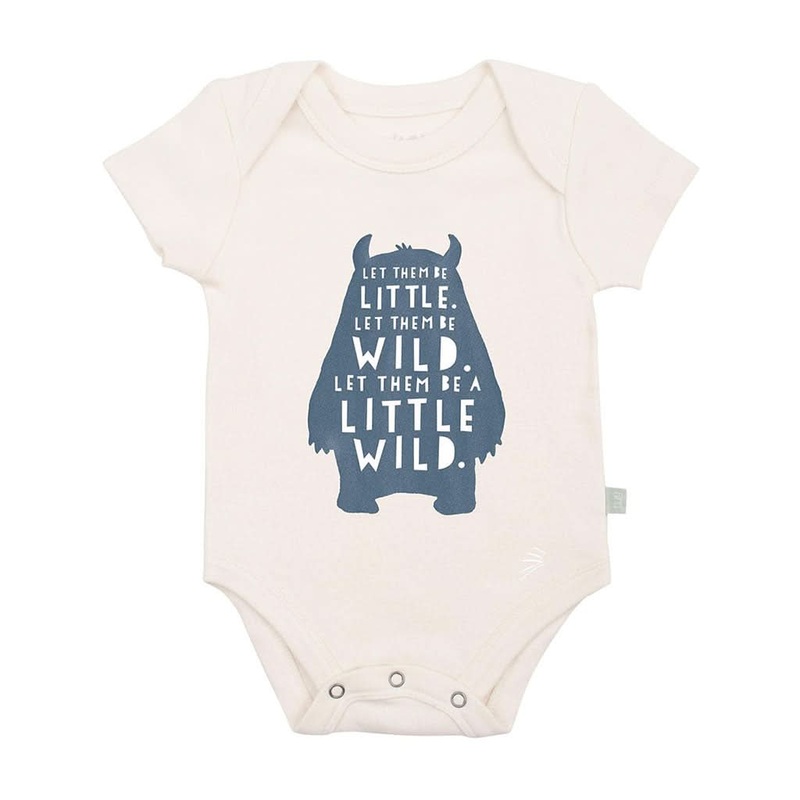 Finn & Emma Short Sleeve Graphic Bodysuit – Wild Child 0 – 3M