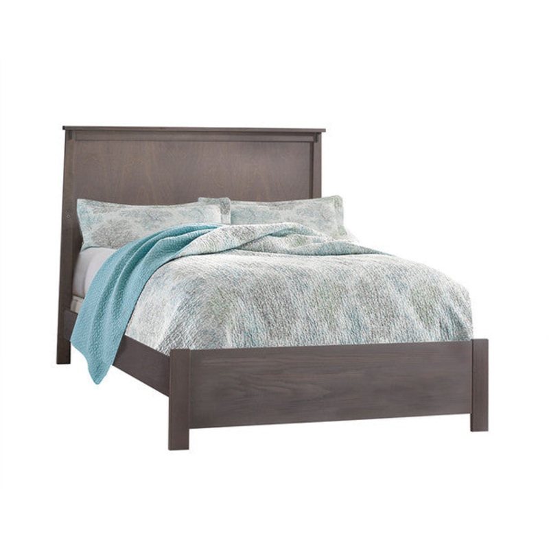NEST Bruges Collection Double Bed 54″ with Low profile footboard & rails in Grigio