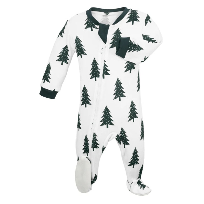 Zippyjamz Organic Cotton Footie – Love you “FirEver” NB