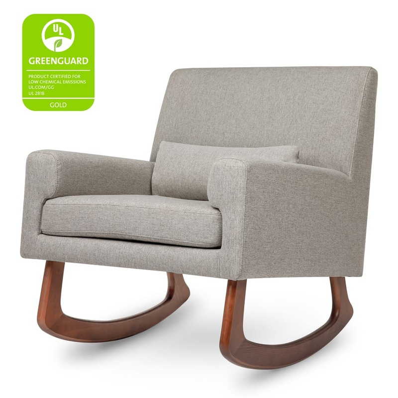 Nursery Works/Babyletto Sleepytime Rocker Tan Leather Walnut