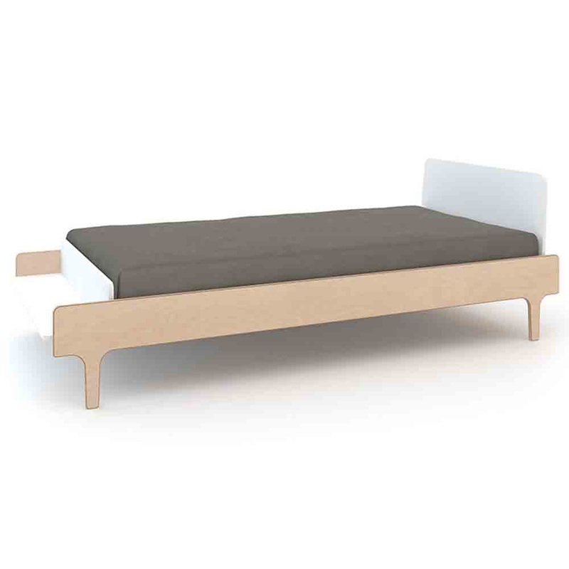 River Twin Bed White & Birch No, thank you. No Thanks