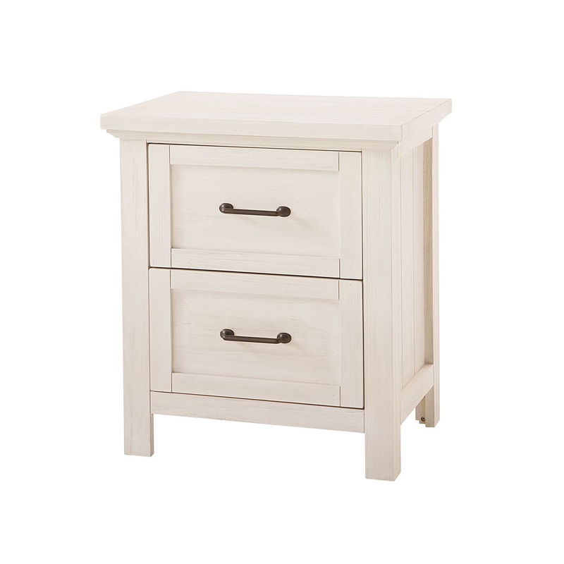 Stella Baby Westin 2 Drawer Nightstand Brushed White