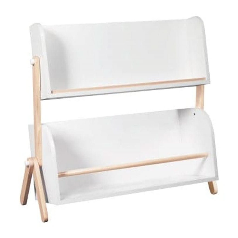 Babyletto Tally Storage and Bookshelf, White and Washed Natural Finish