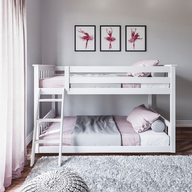 M3 Twin Low Bunk 400 lbs rating on each bed White