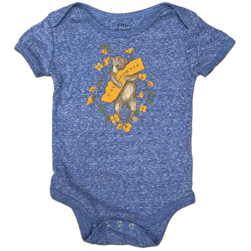 Bear and Poppy Infant Onesie Copper 3-6 Months