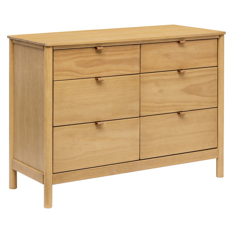 Bondi 6-Drawer Dresser Honey