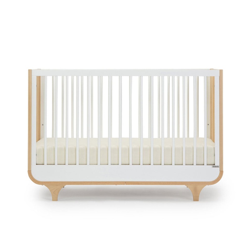 dadada Jolly 3-in-1 Convertible Crib White / Natural