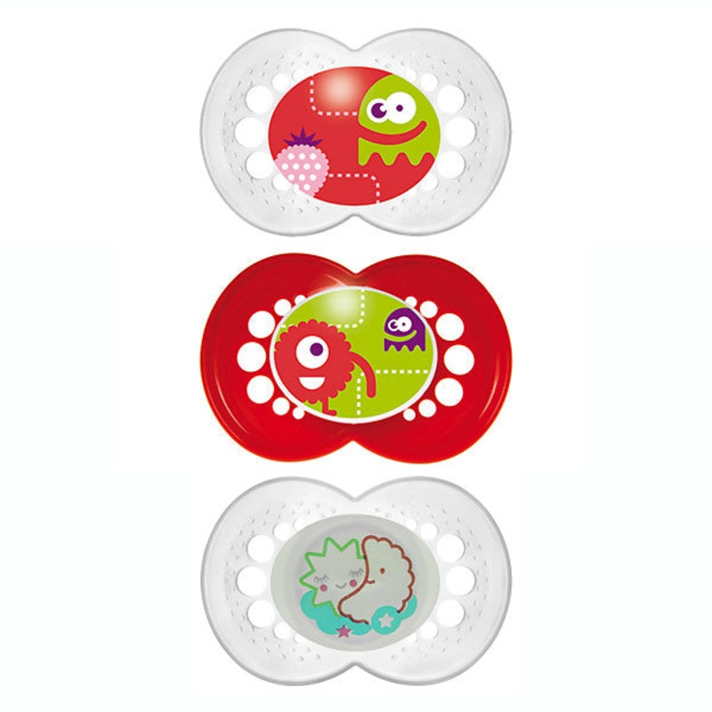 MAM Night & Day Silicone Pacifier 3pk – 6+ Mon