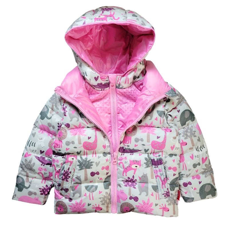 Onekid Car Seat Coat | The Road Coat Down – Safari Print 12 Month