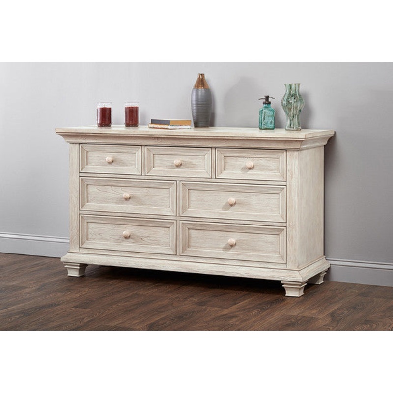 Oxford Westport Collection 7 Drawer Dresser in Washed Sand