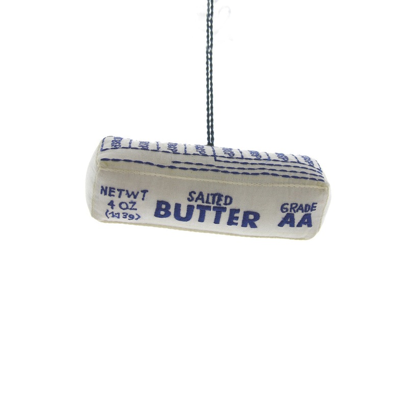 STITCHED BUTTER Christmas Ornament