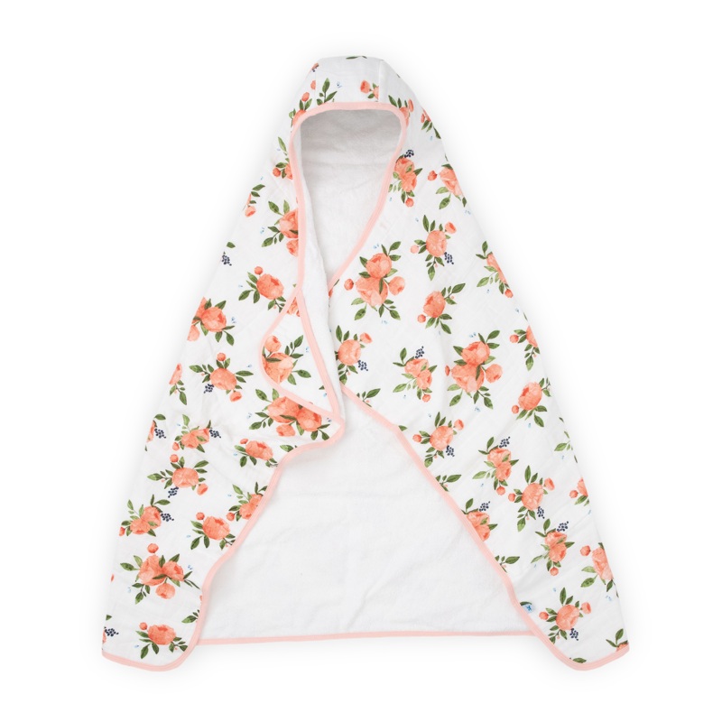 Toddler Hooded Towel – Watercolor Roses Watercolor Roses