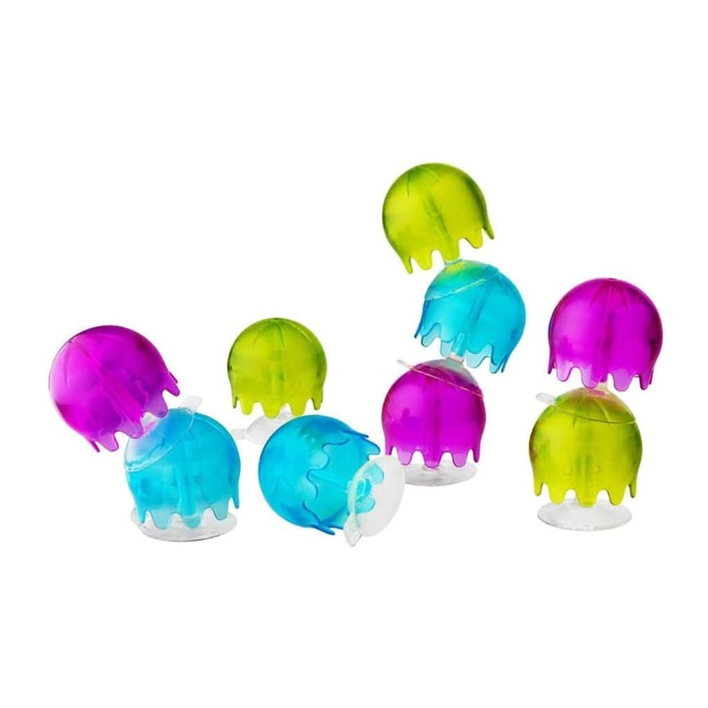 Boon 9-Pieces Jellies Suction Cup Bath Toys Pink