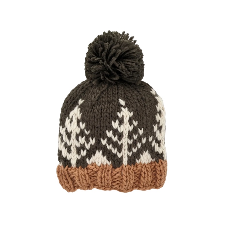 Huggalugs Forest Knit Beanie Loden Green 0-6M
