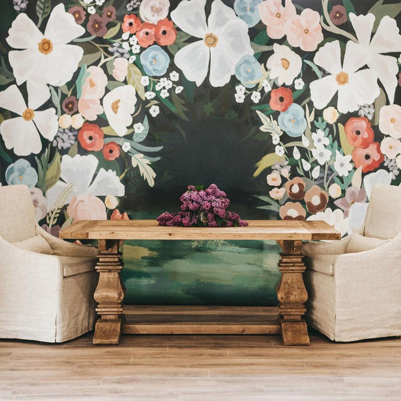 Alice’s Forest Mural Traditional Wallpaper