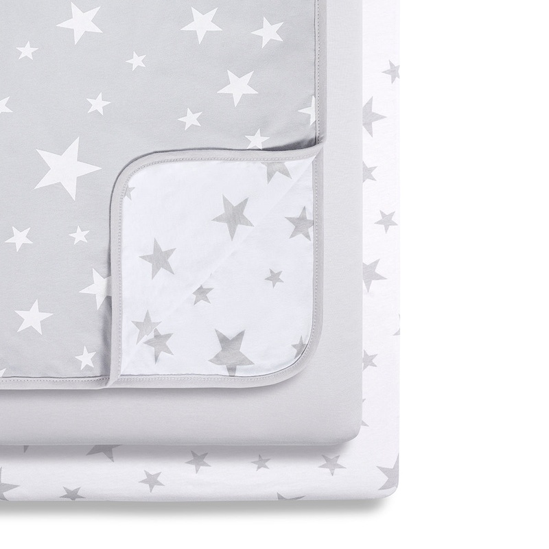 Snuz 3pc. Bassinet Bedding Set – Grey Star