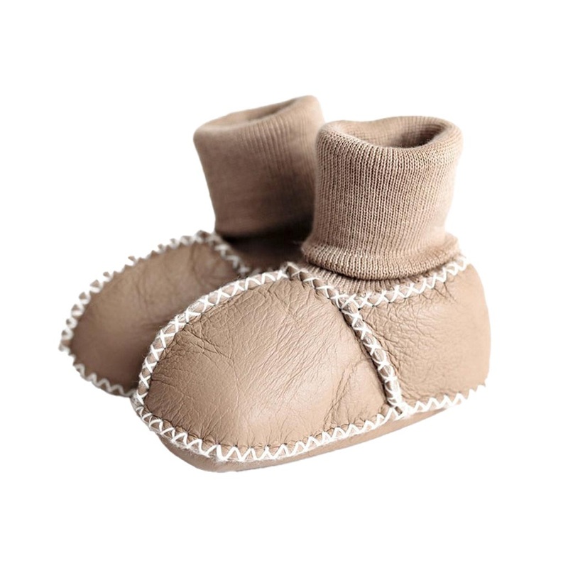 Finn & Emma Sheepskin Cozy Booties Tan