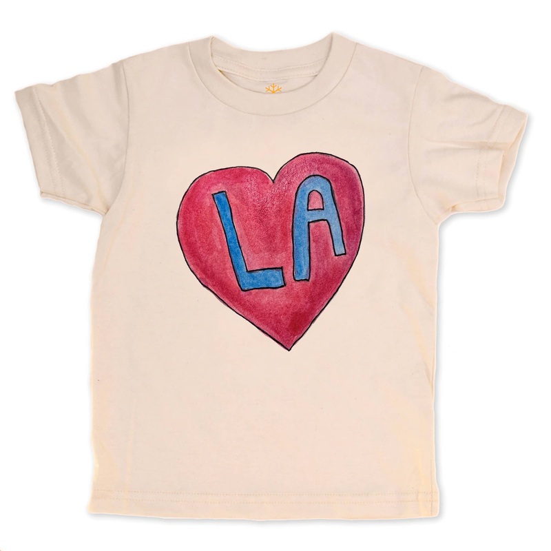 Heart LA – Organic Kids Tee 0-3m onesie