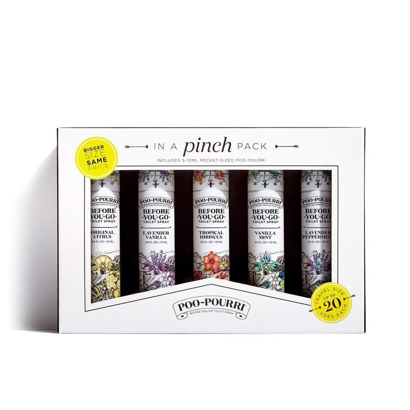 Poo-Pourri Before-You-Go Toilet Spray, 0.34 Fl Oz, Pack of 5