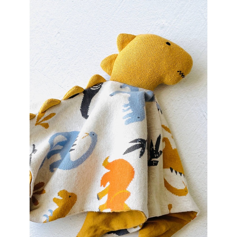 Organic Baby Lovey Security Blanket Trex