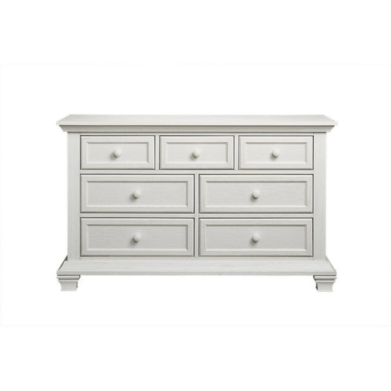 Oxford Cottage Cove Collection 7 Drawer Dresser in Vintage White