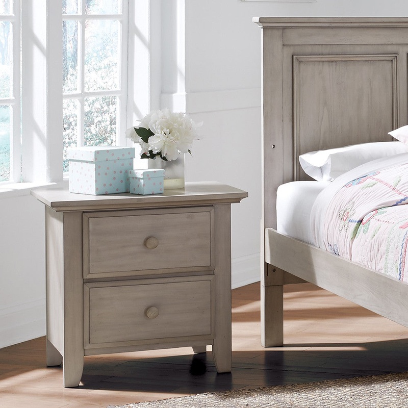 Oxford Kenilworth Collection 2 Drawer Nightstand in Stone Wash