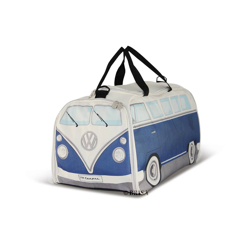 VW Bus Sport Workout Yoga Weekender Travel Bag – BL/BG (L)