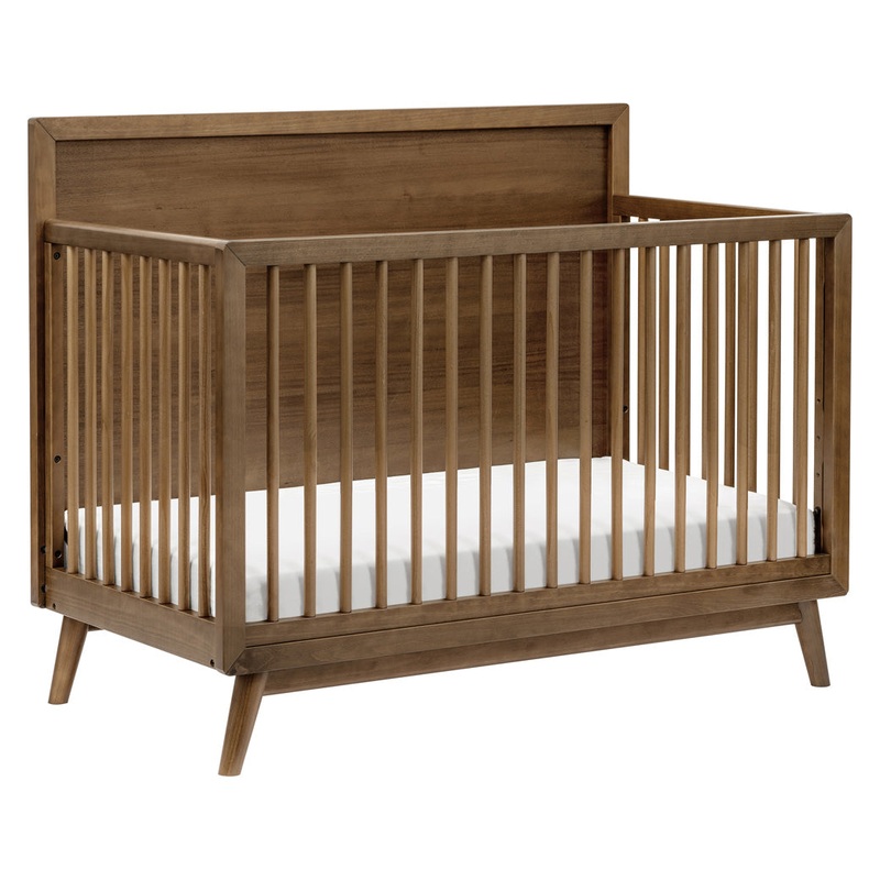 Palma 4-in-1 Convertible Crib + Toddler Bed Conversion Kit Natural Walnut